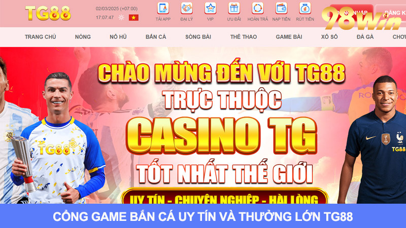 Cổng game bắn cá thưởng lớn TG88